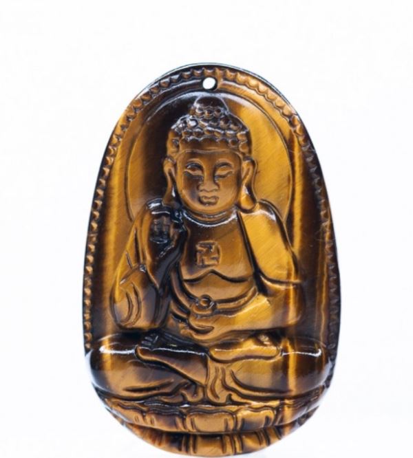 Mặt dây chuyền phật a di đà độ mệnh tuổi tuất và hợi M06