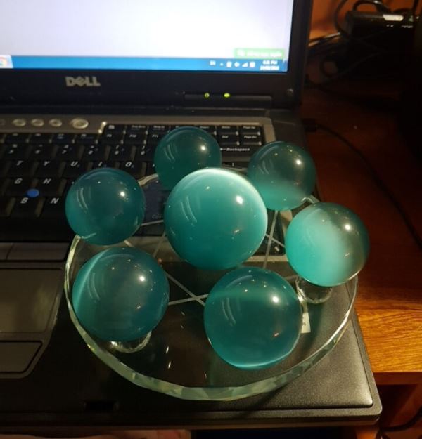 Đĩa thất tinh trận đồ xanh M77